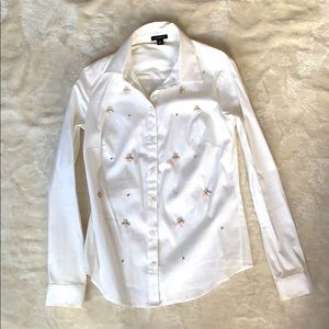 Ann Taylor Beaded Blouse